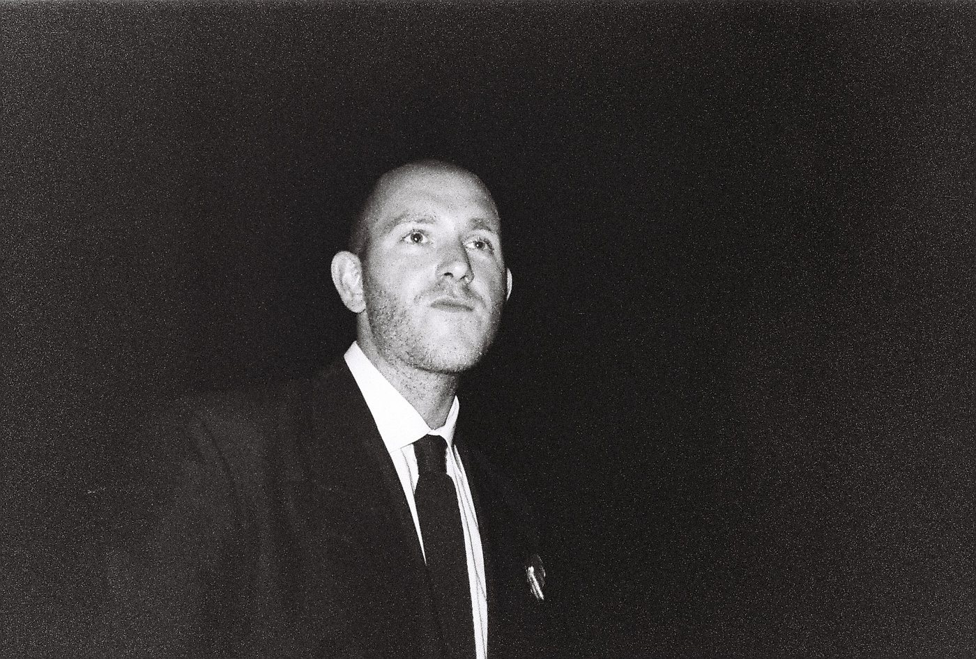 Yiğit Özen, a black and white photograph